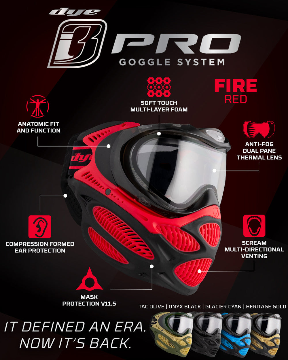 i3 Pro- Fire Red
