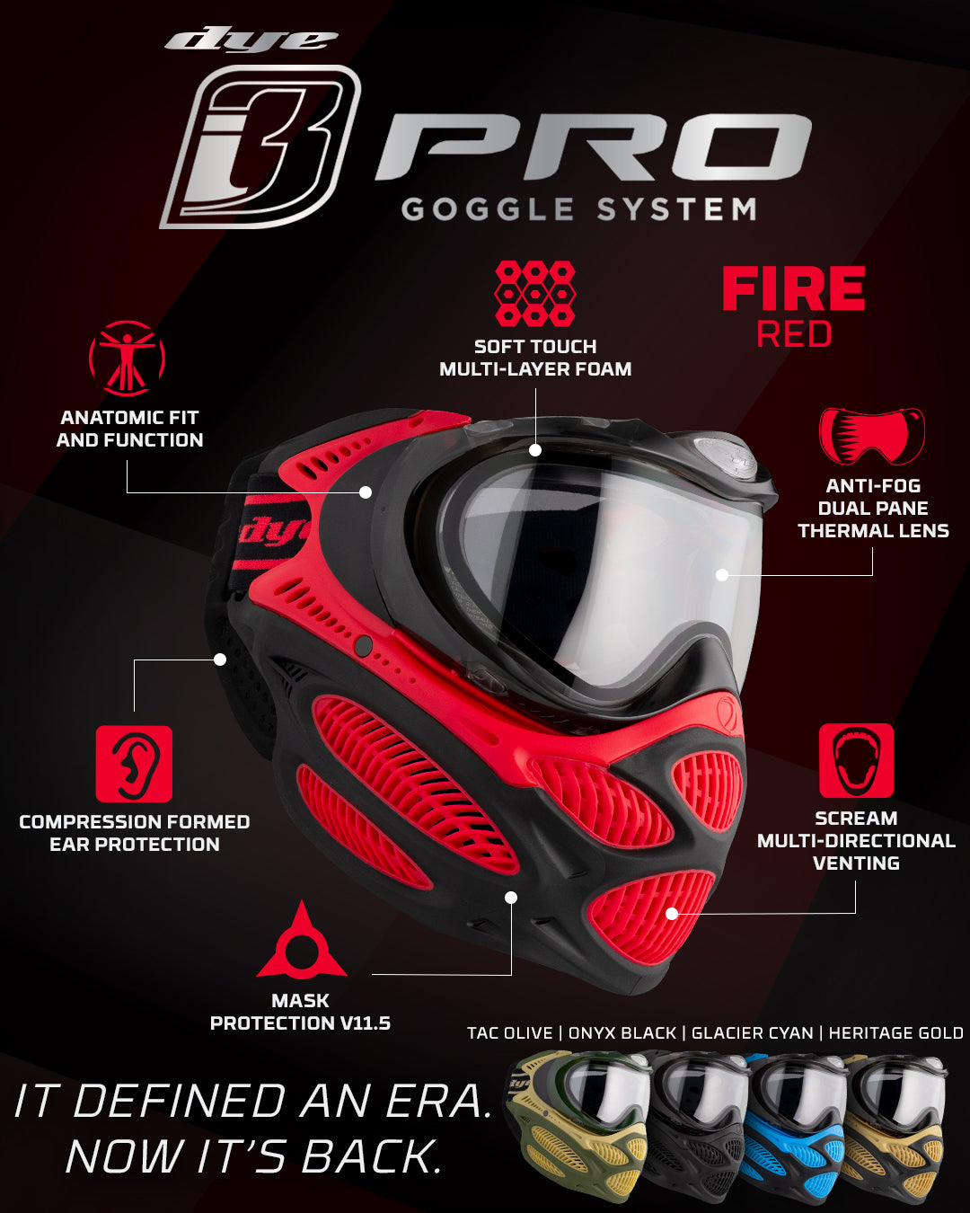 i3 Pro- Fire Red