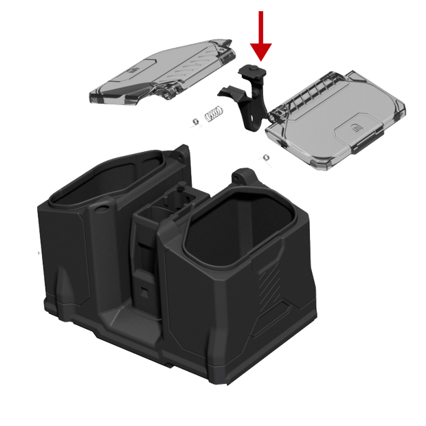 Box Rotor Retaining Clip - Black